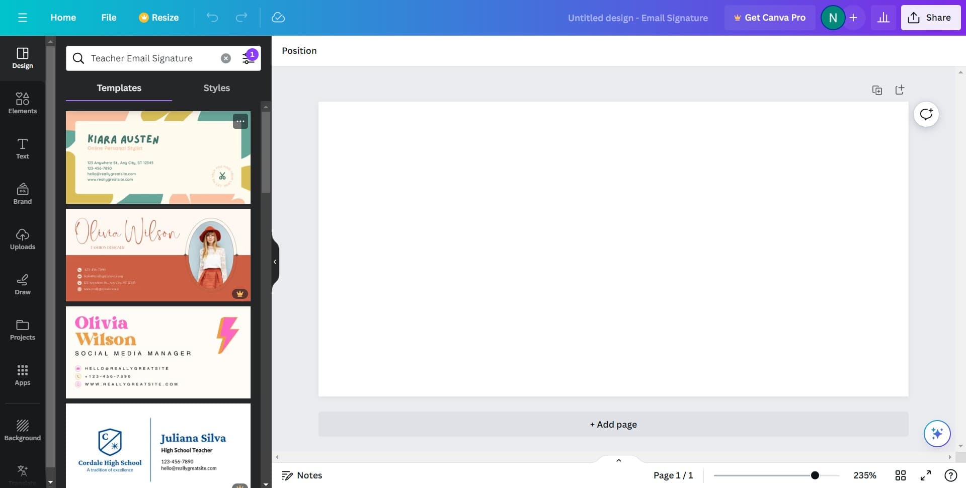 Customize Your Template