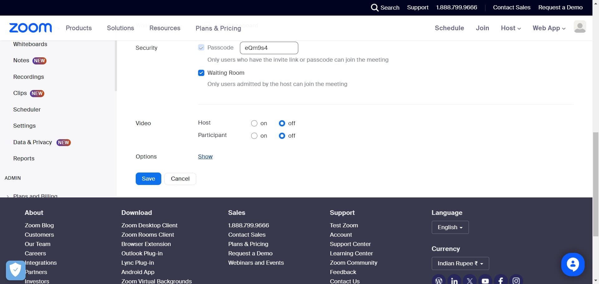 Enable meeting visibility