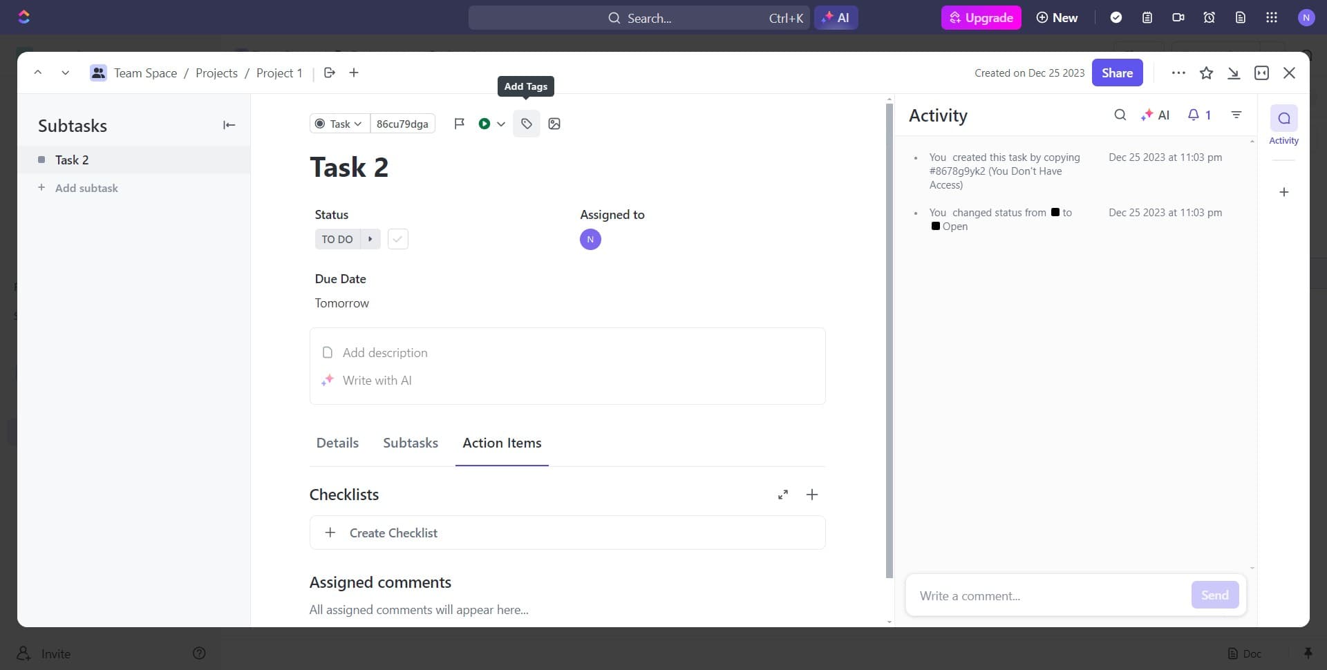 Configure additional task settings