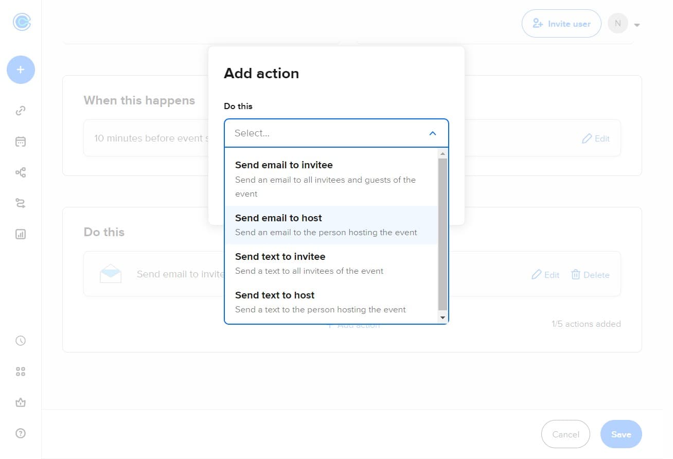 Click on Send an email