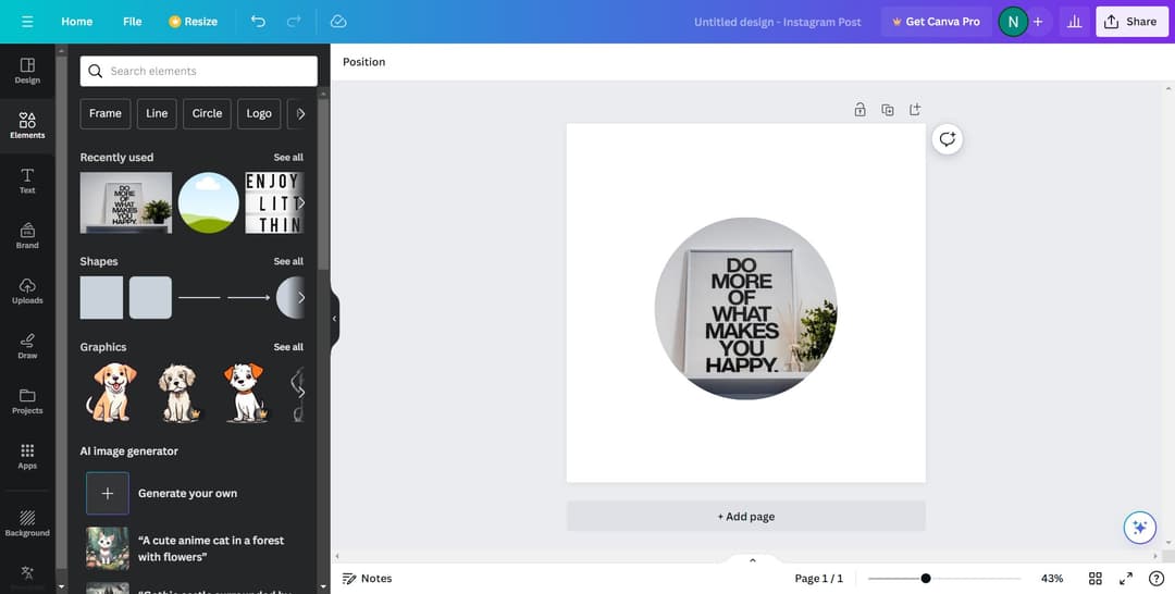 How to Add Graphics in Canva | Step-by-Step