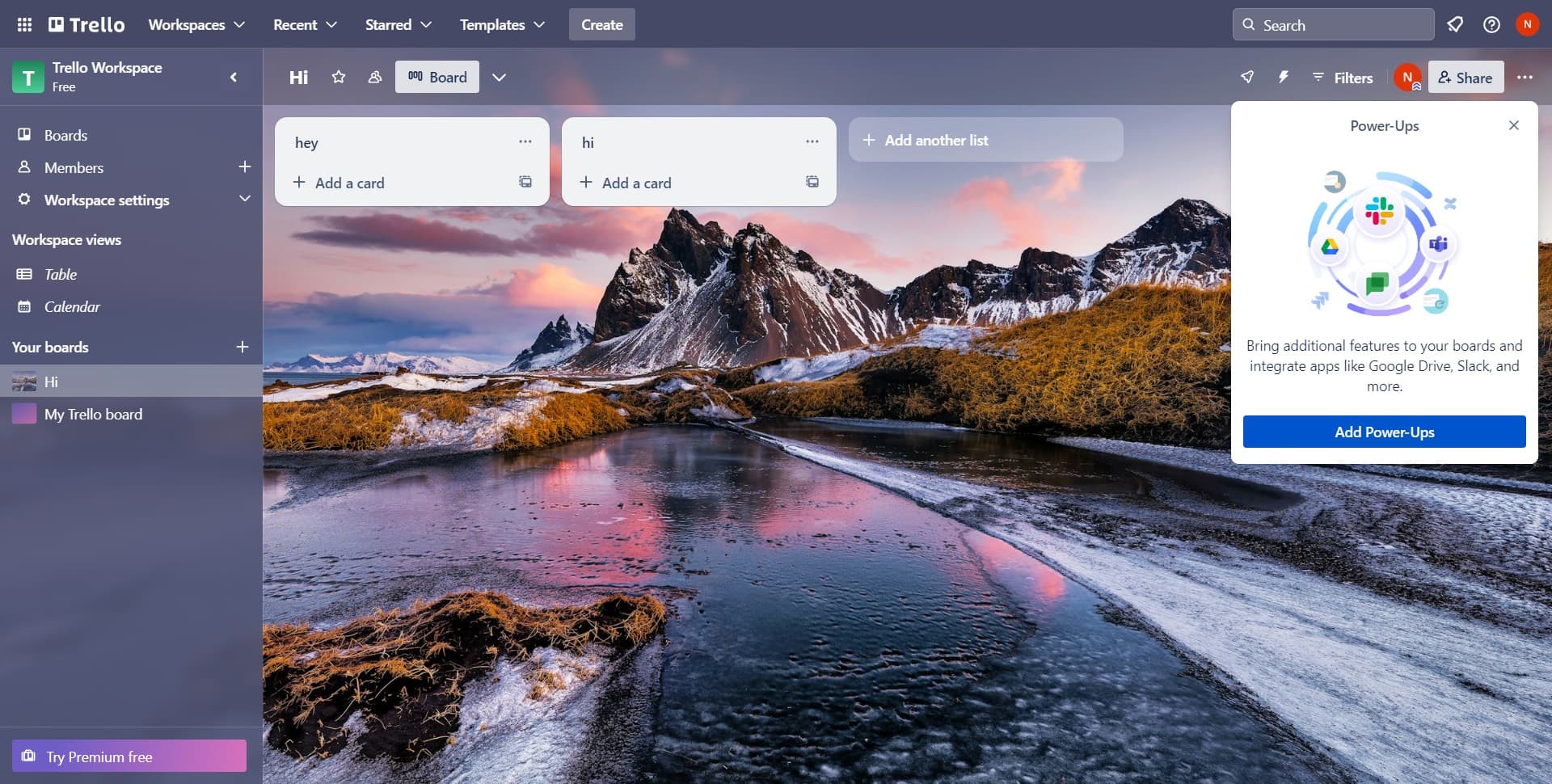 Select 'Add Power-Ups'