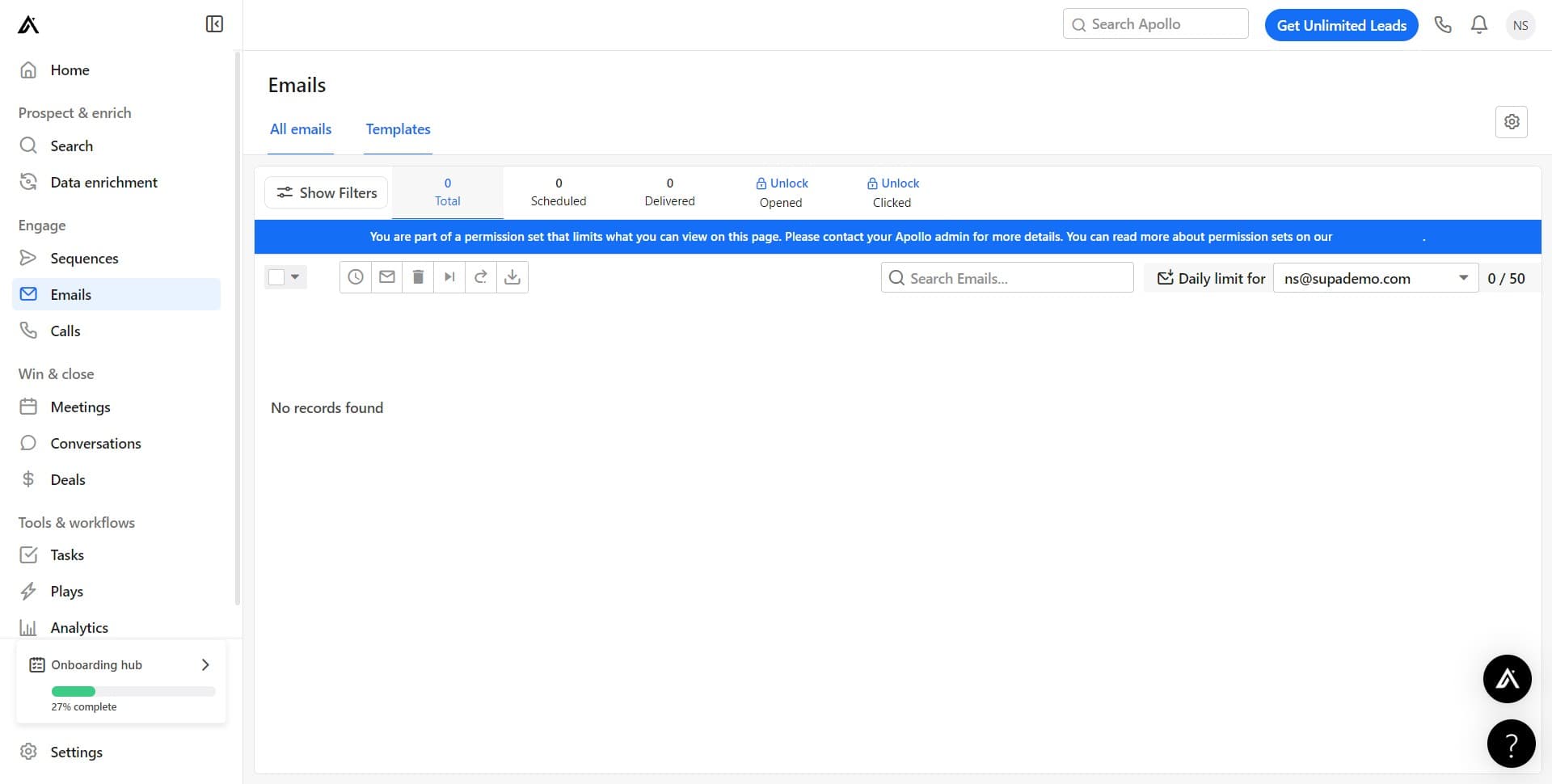 Navigate to Templates