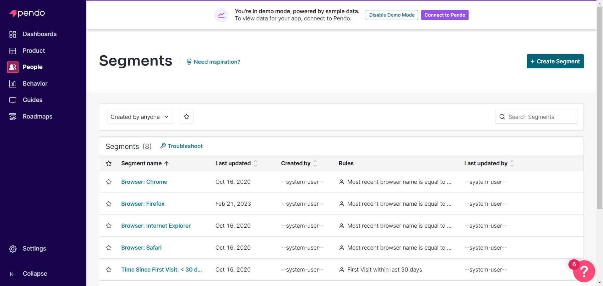 Click Create Segment