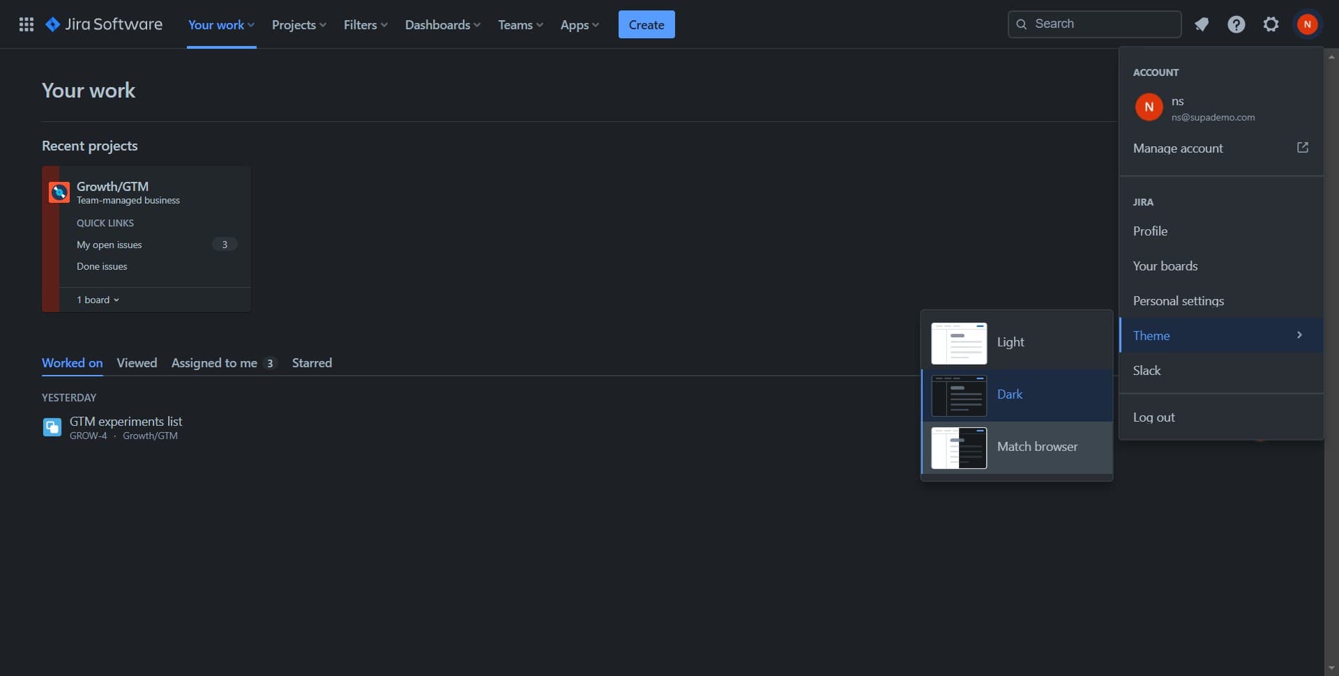 Click on Match browser