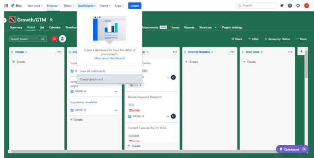 How to Create a Dashboard in Jira | Step-by-Step