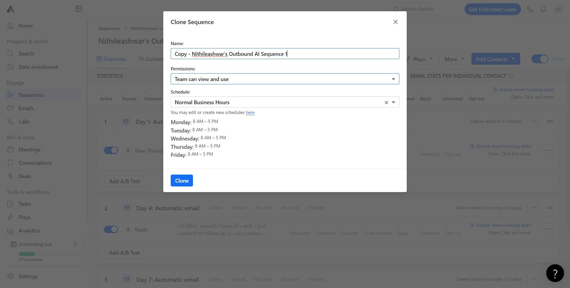 Set team visibility permissions