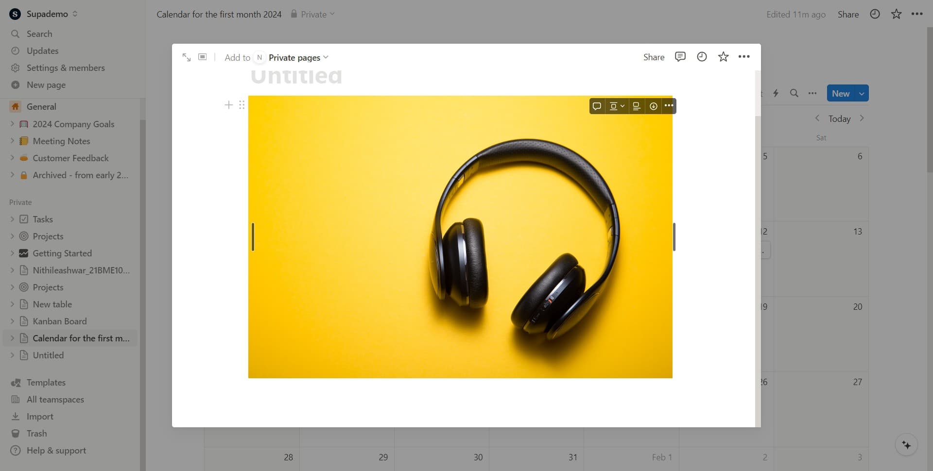 Confirm Image Selection