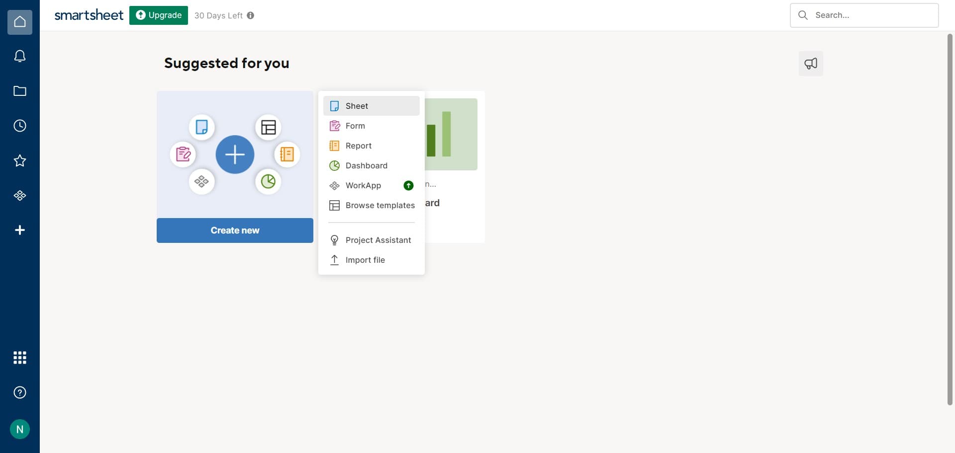 Click on Sheet option