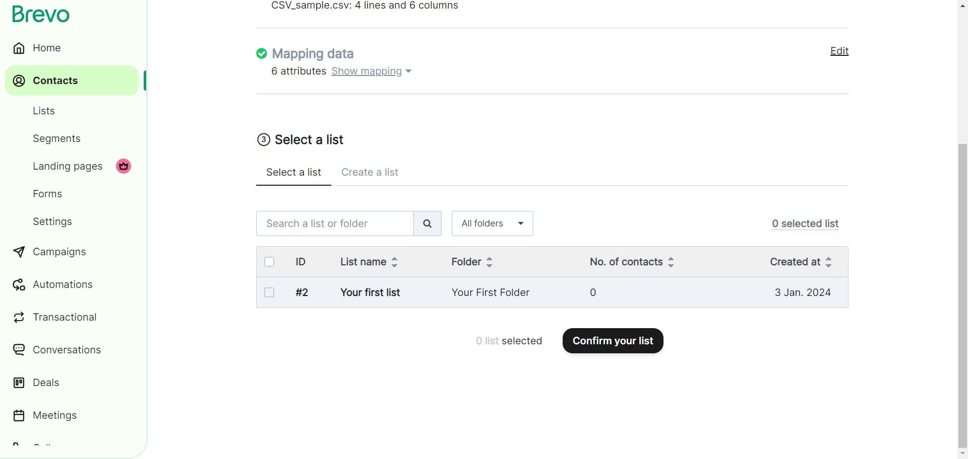 Review import settings