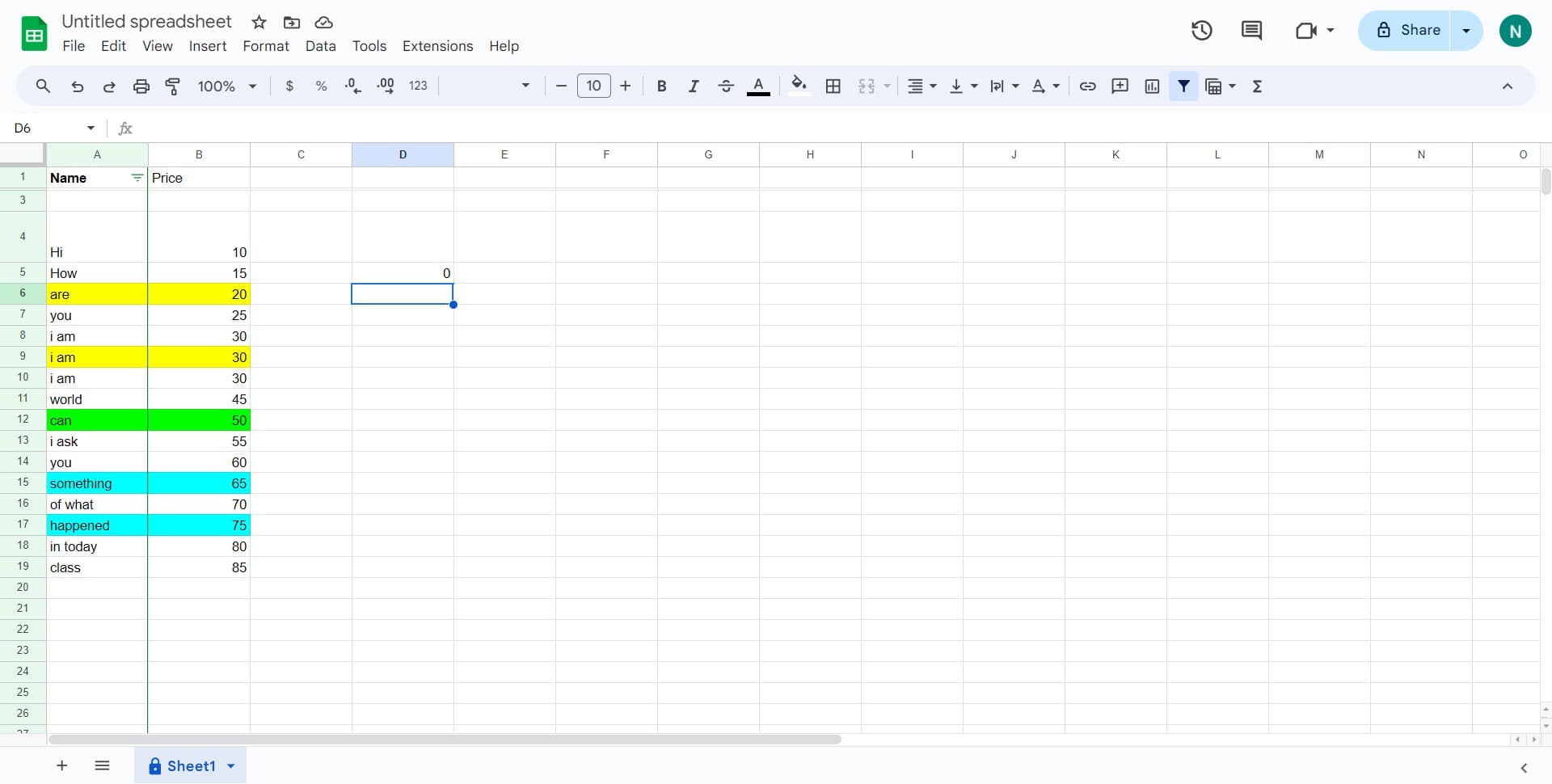 Complete your formula