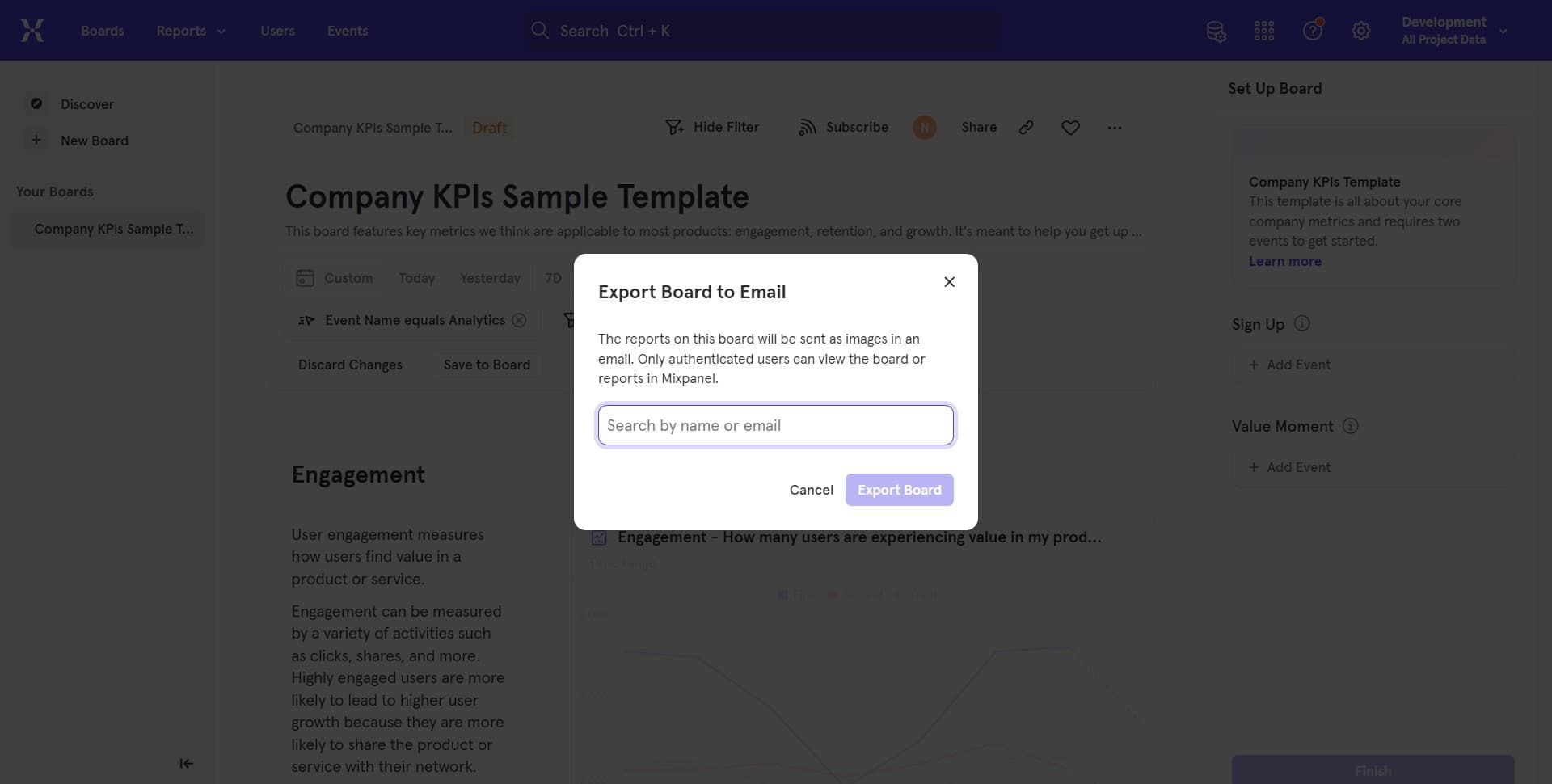 Finalize export configuration