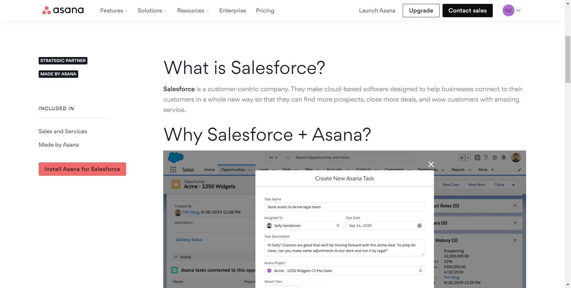 Install the Salesforce Integration