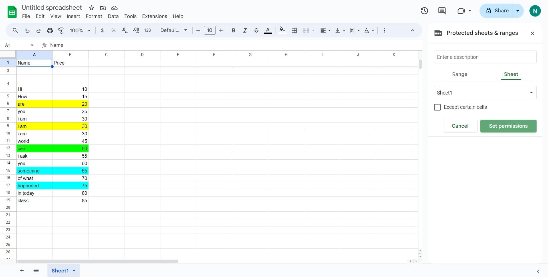 Navigate to permissions settings