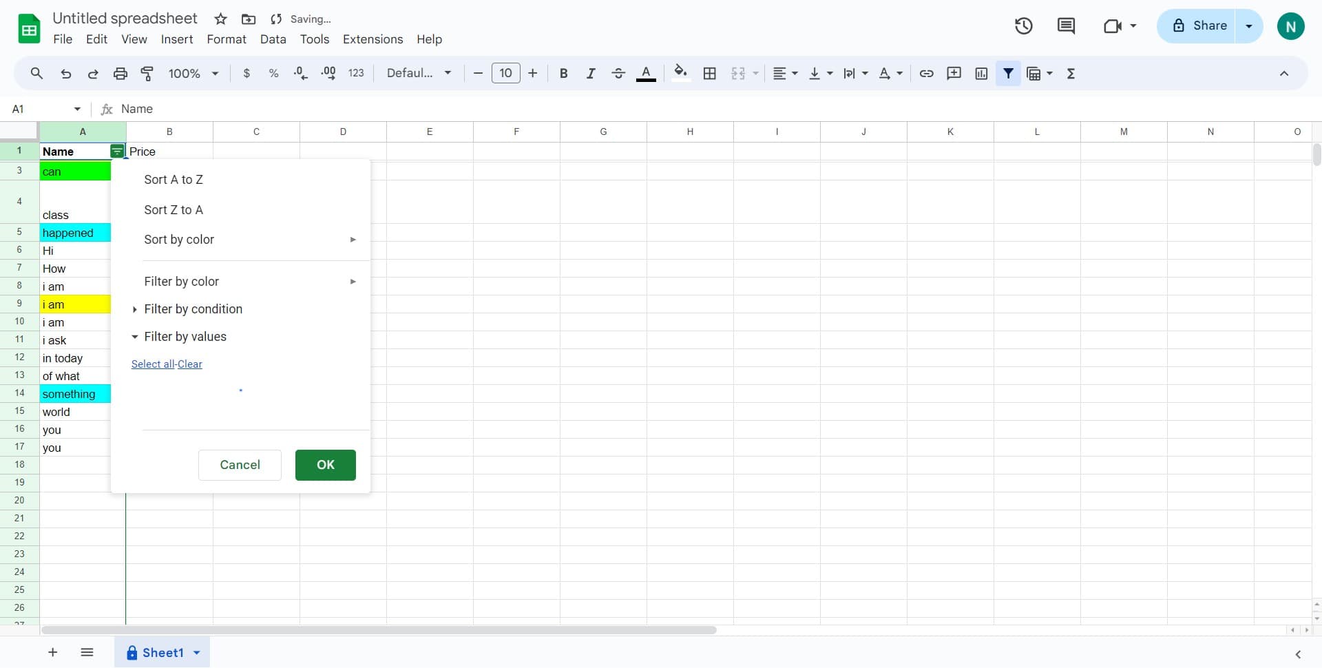 Select data for descending sort