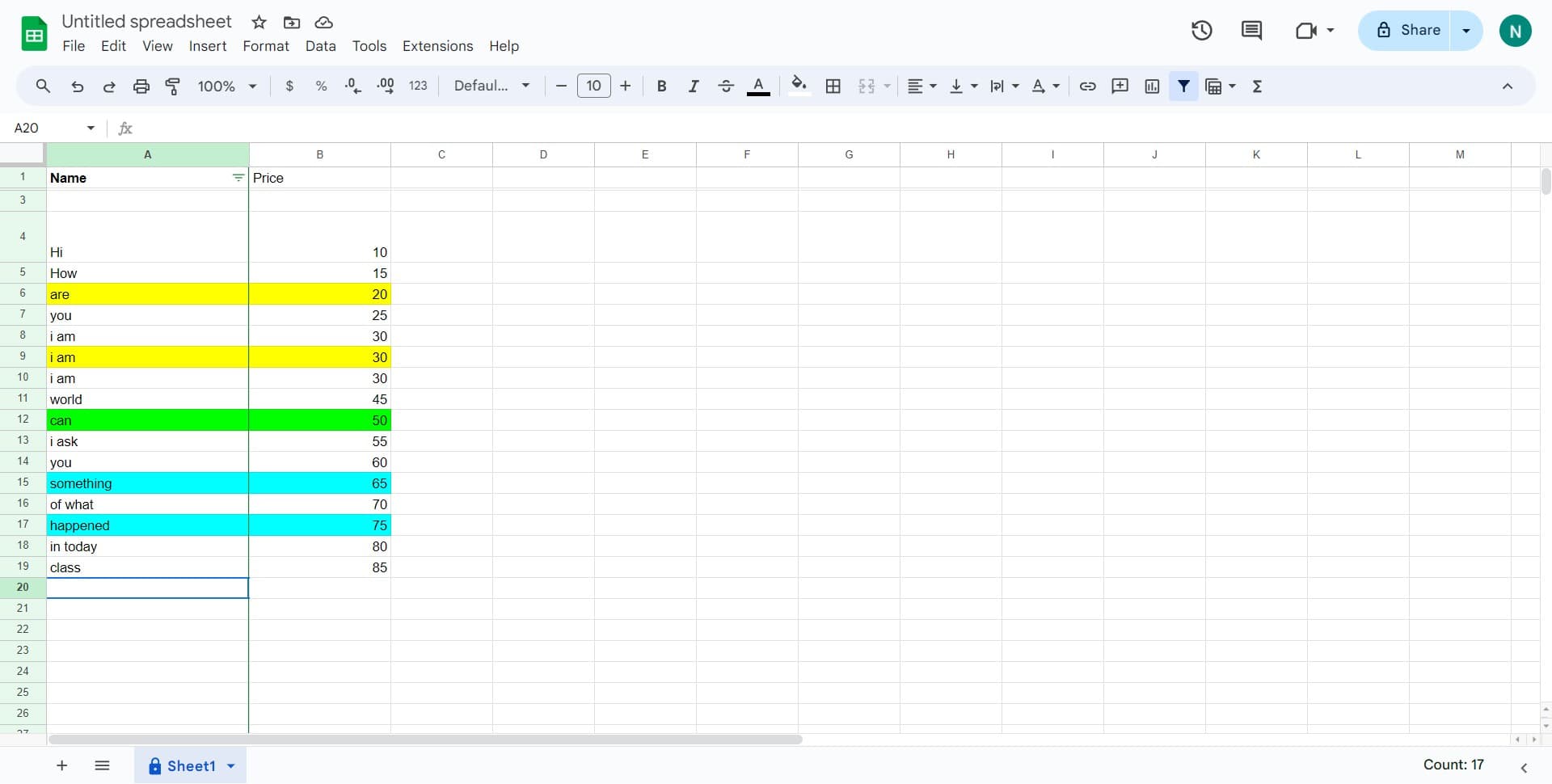 Finalize column adjustment