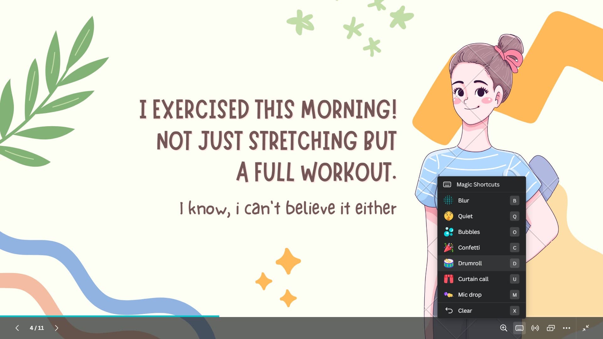 Add dramatic transitions