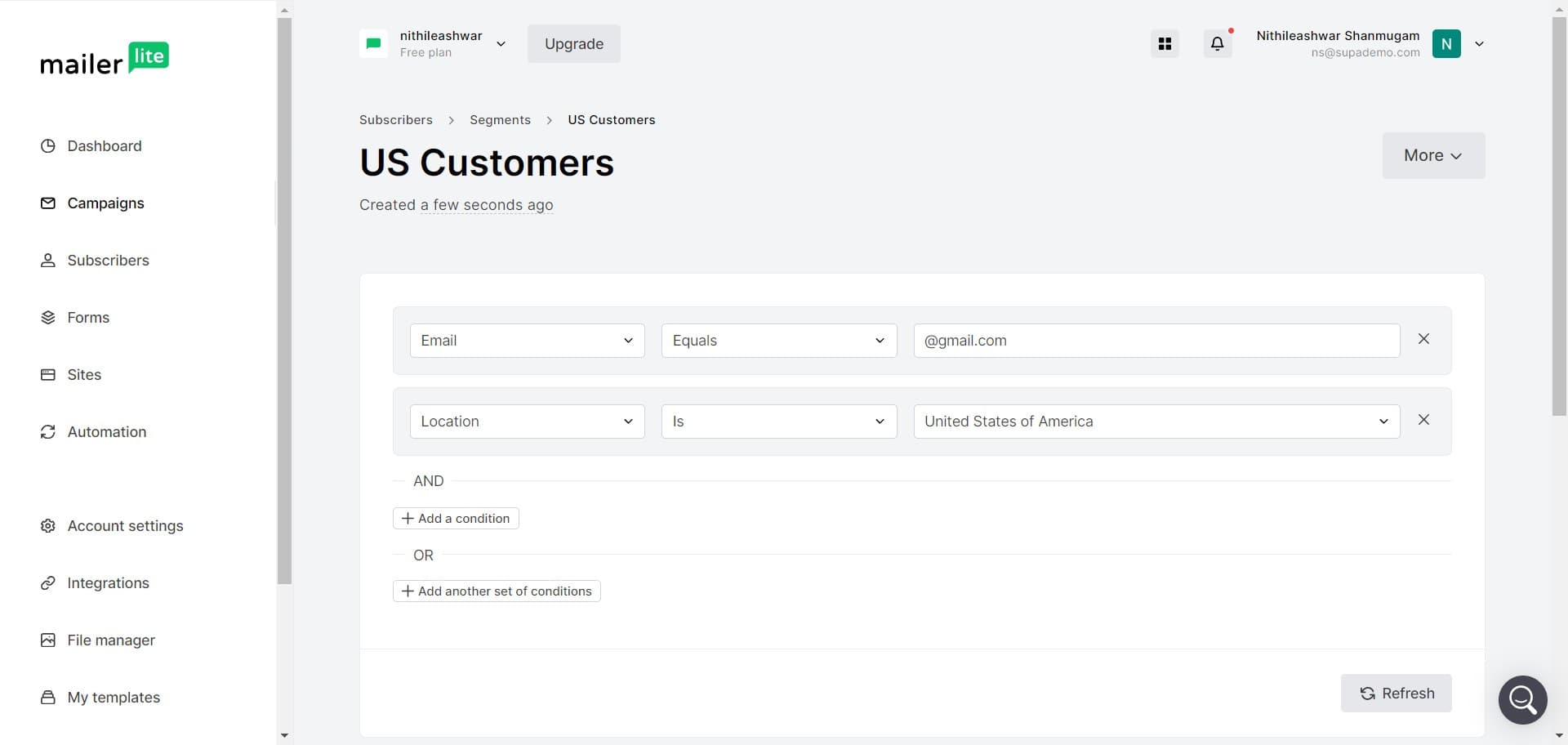Navigate to campaigns section
