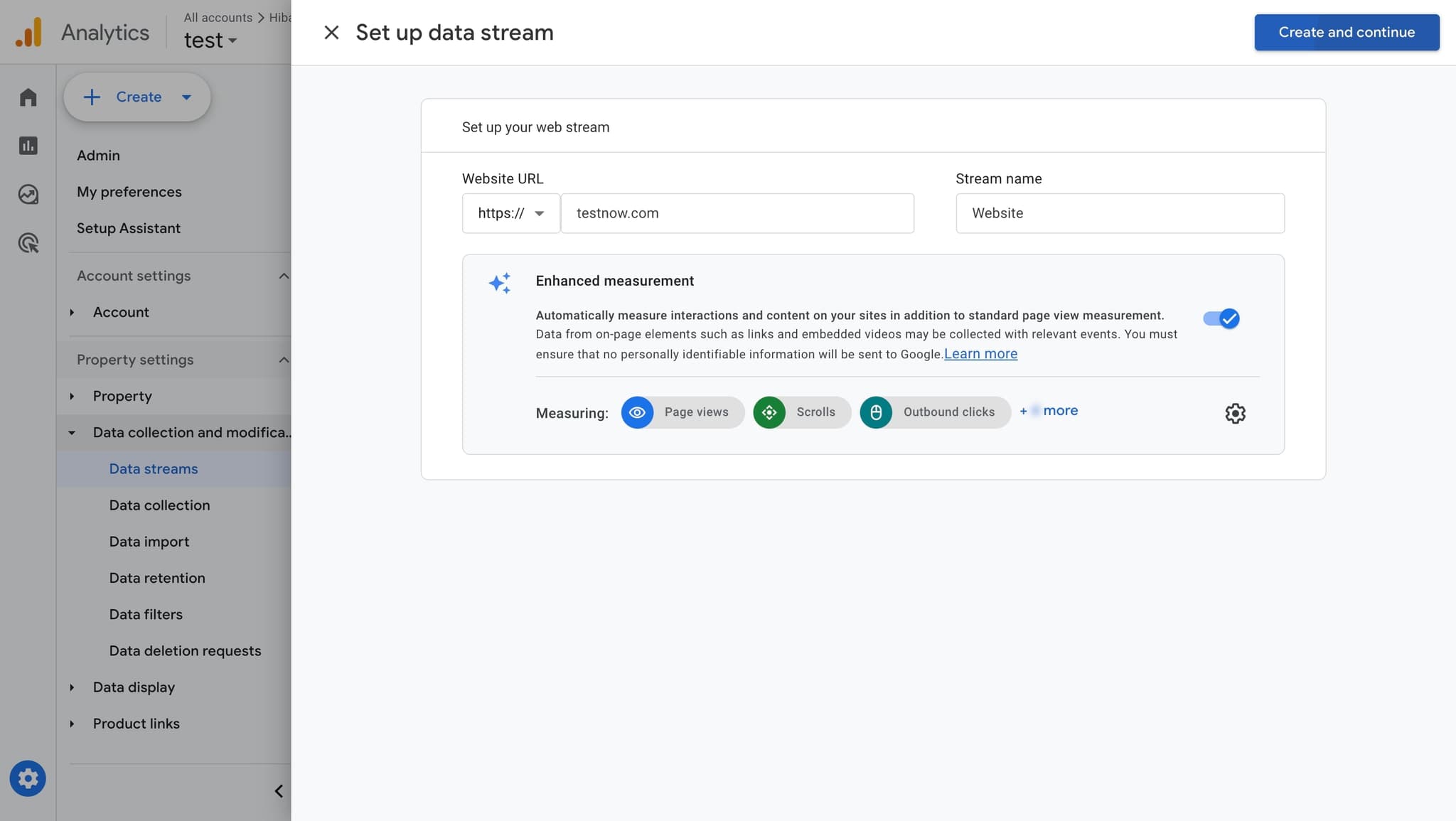 Review stream details