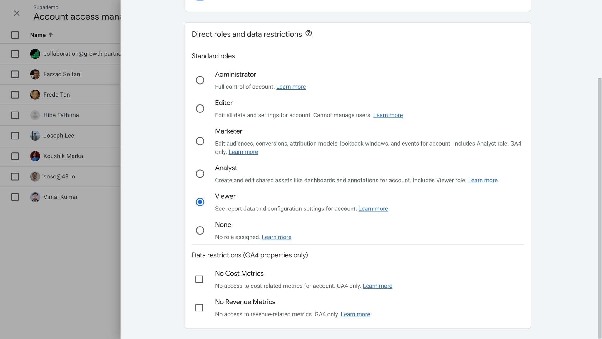 Confirm your selection