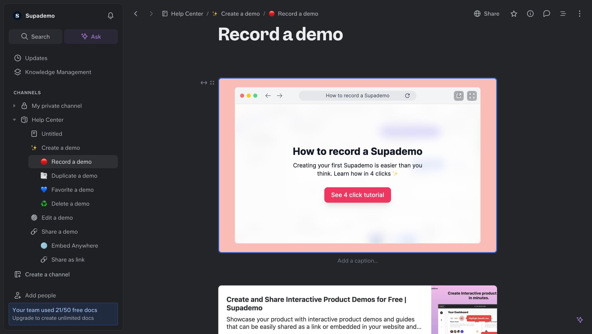Save and publish your document