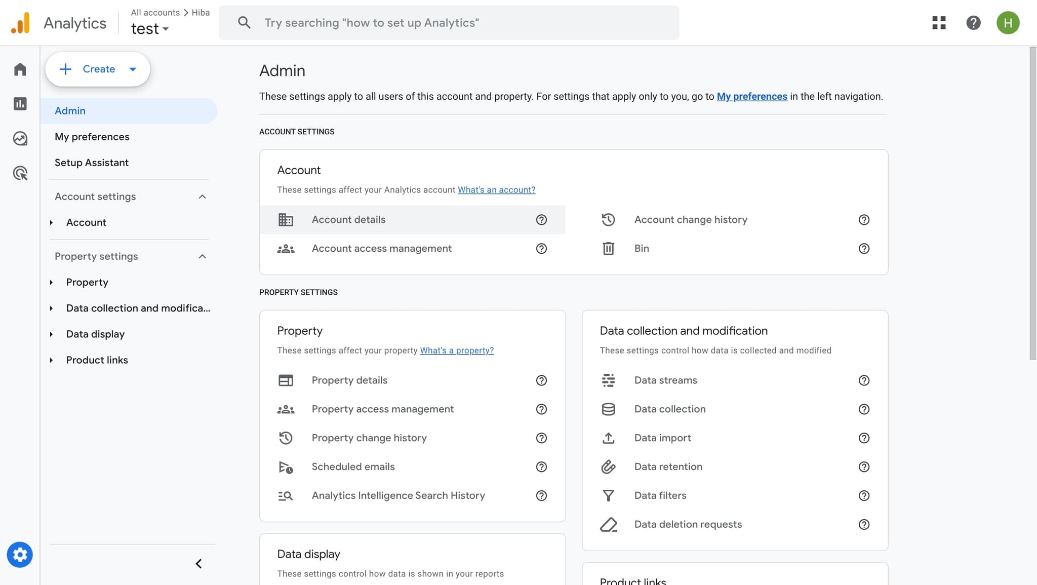 Navigate to Account details