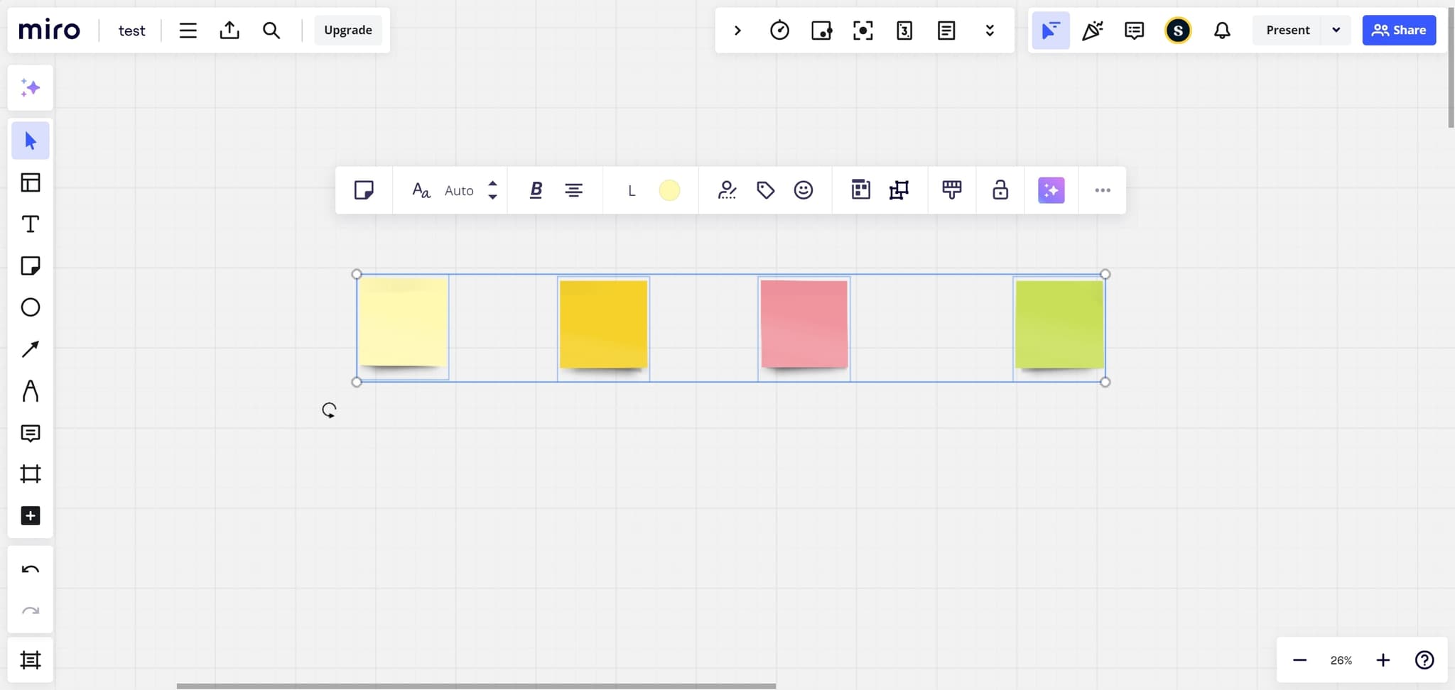 Access the ungroup option