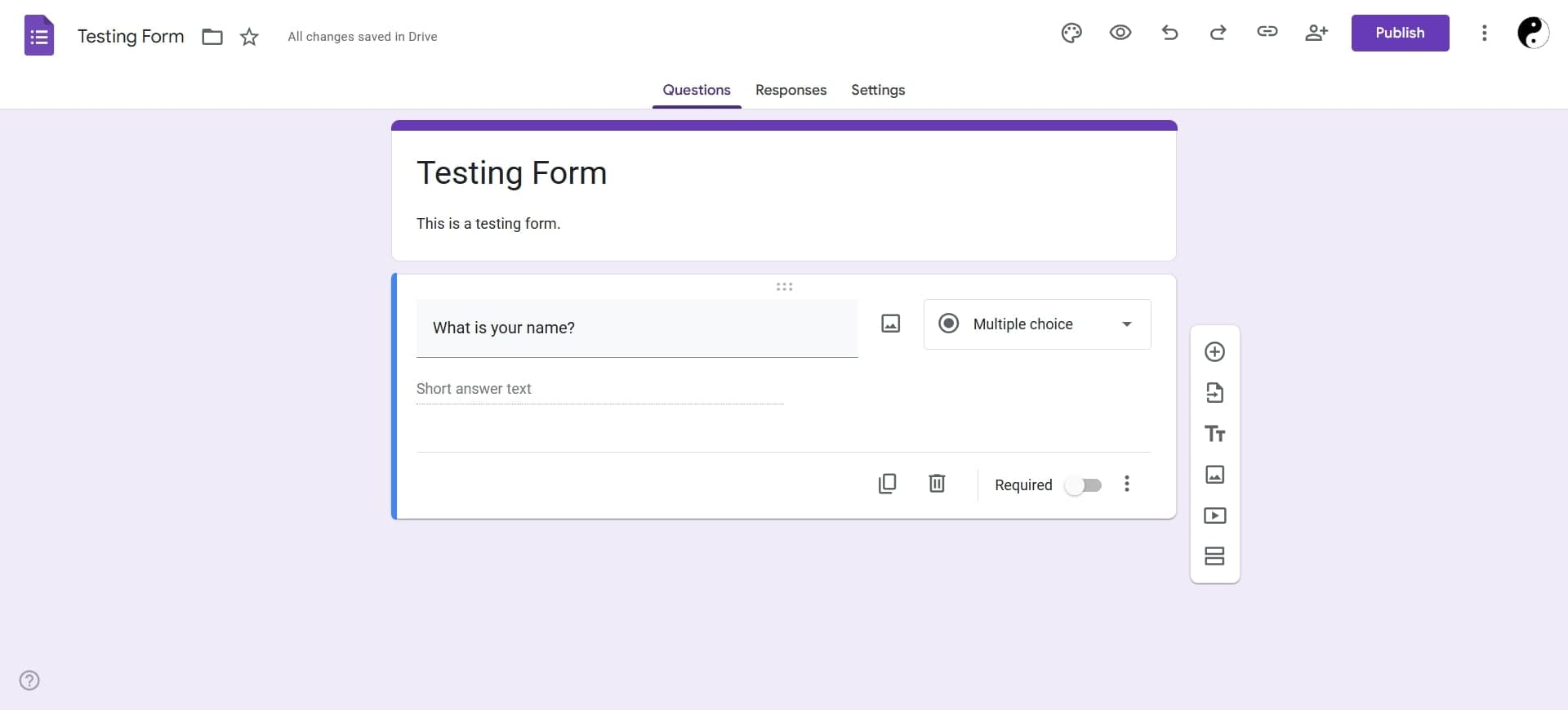 Customize Form Design