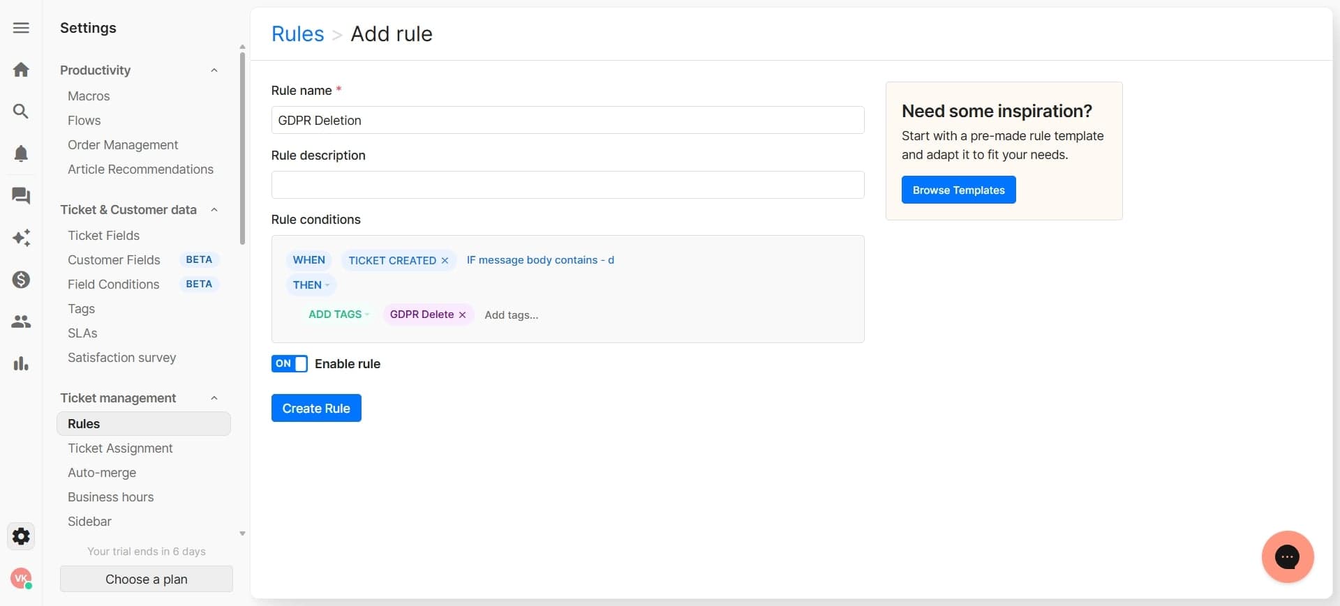 Enable audit logging