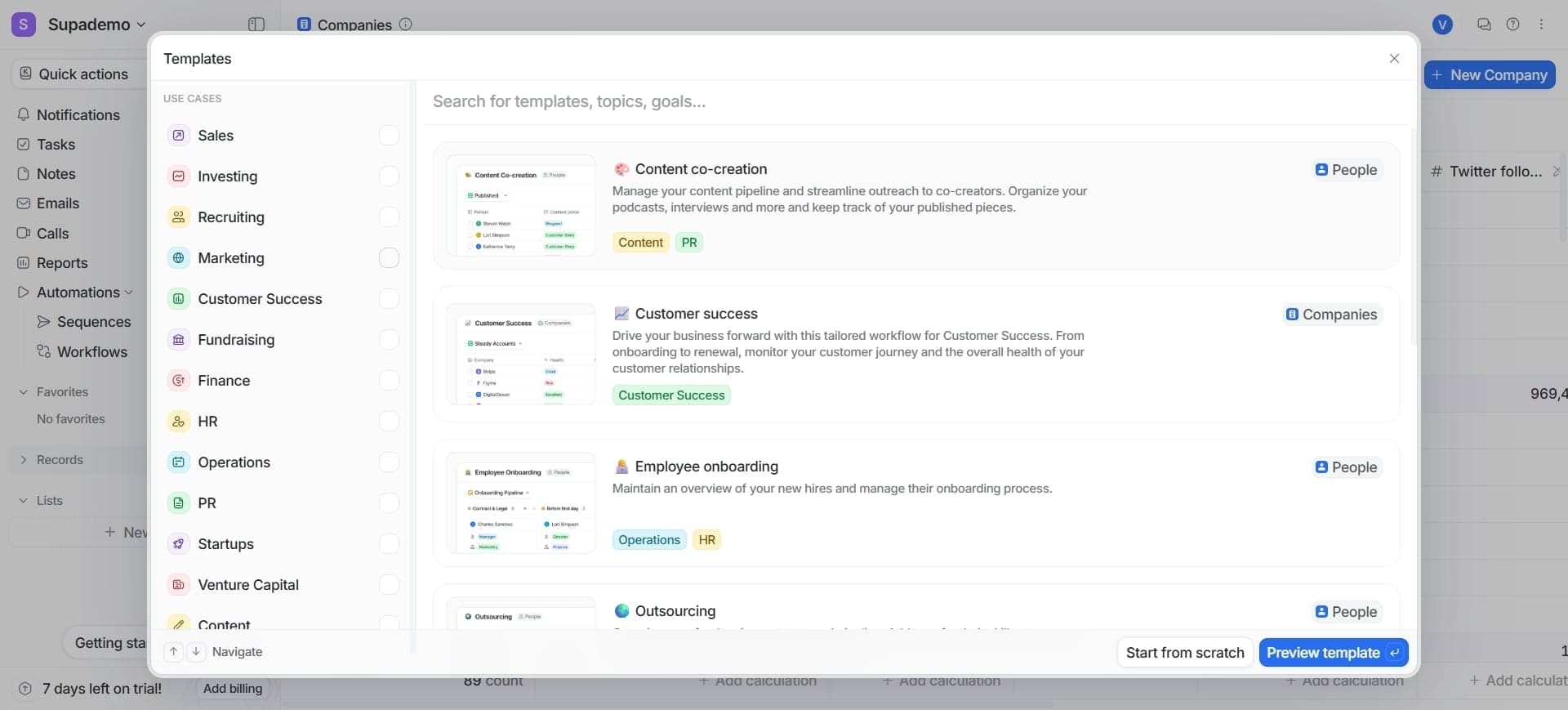 Choose your record type