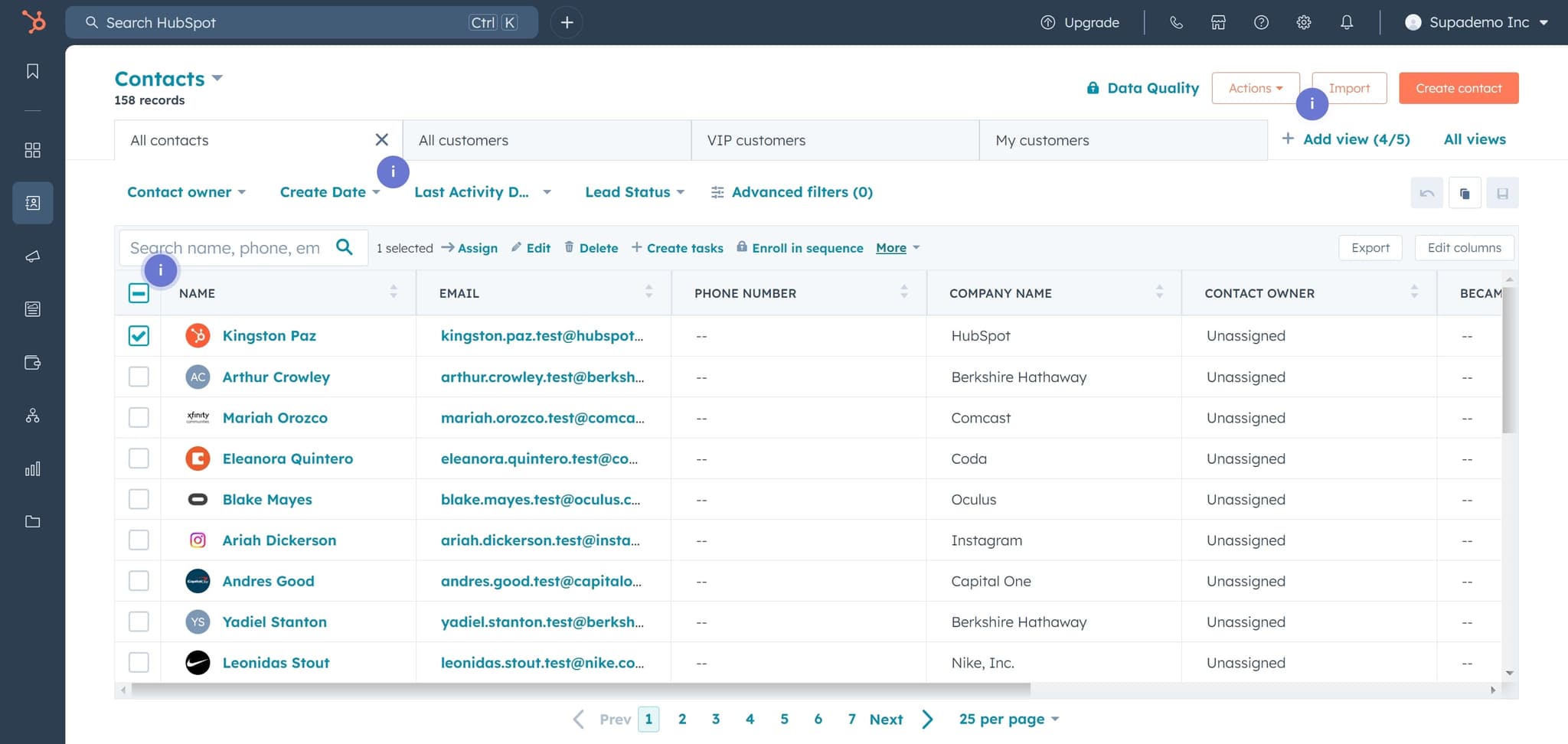 Access additional options