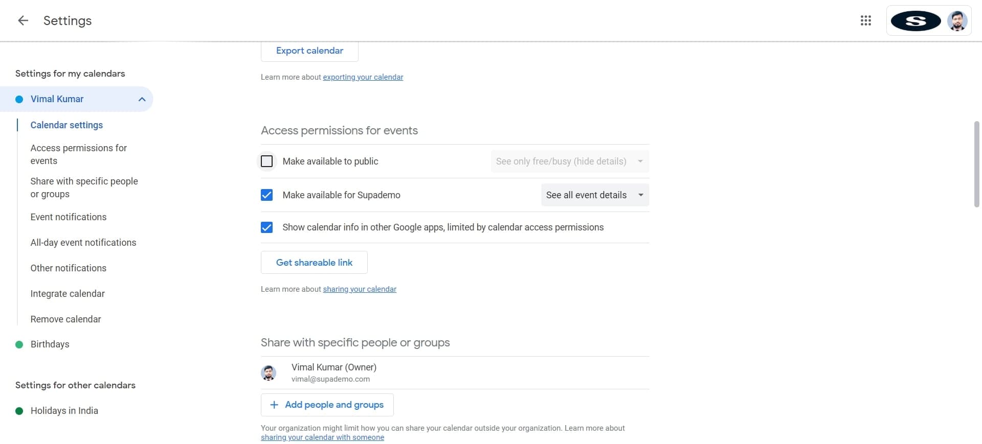 Click on the configuration element