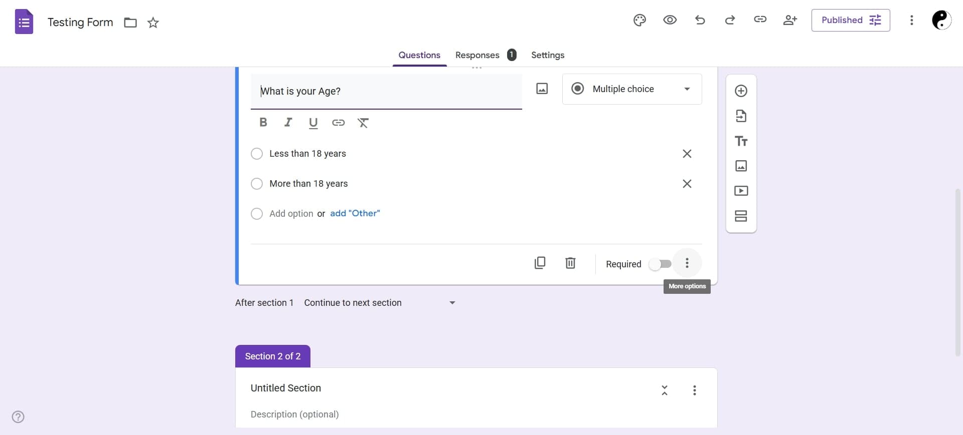 Add follow-up questions