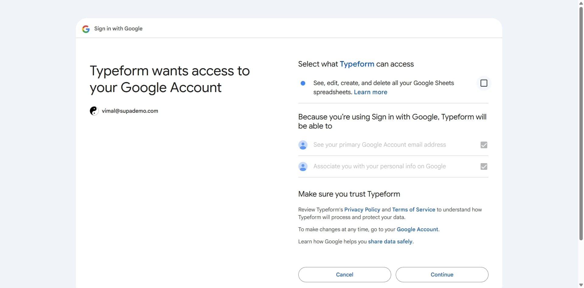 Test the integration with a sample response