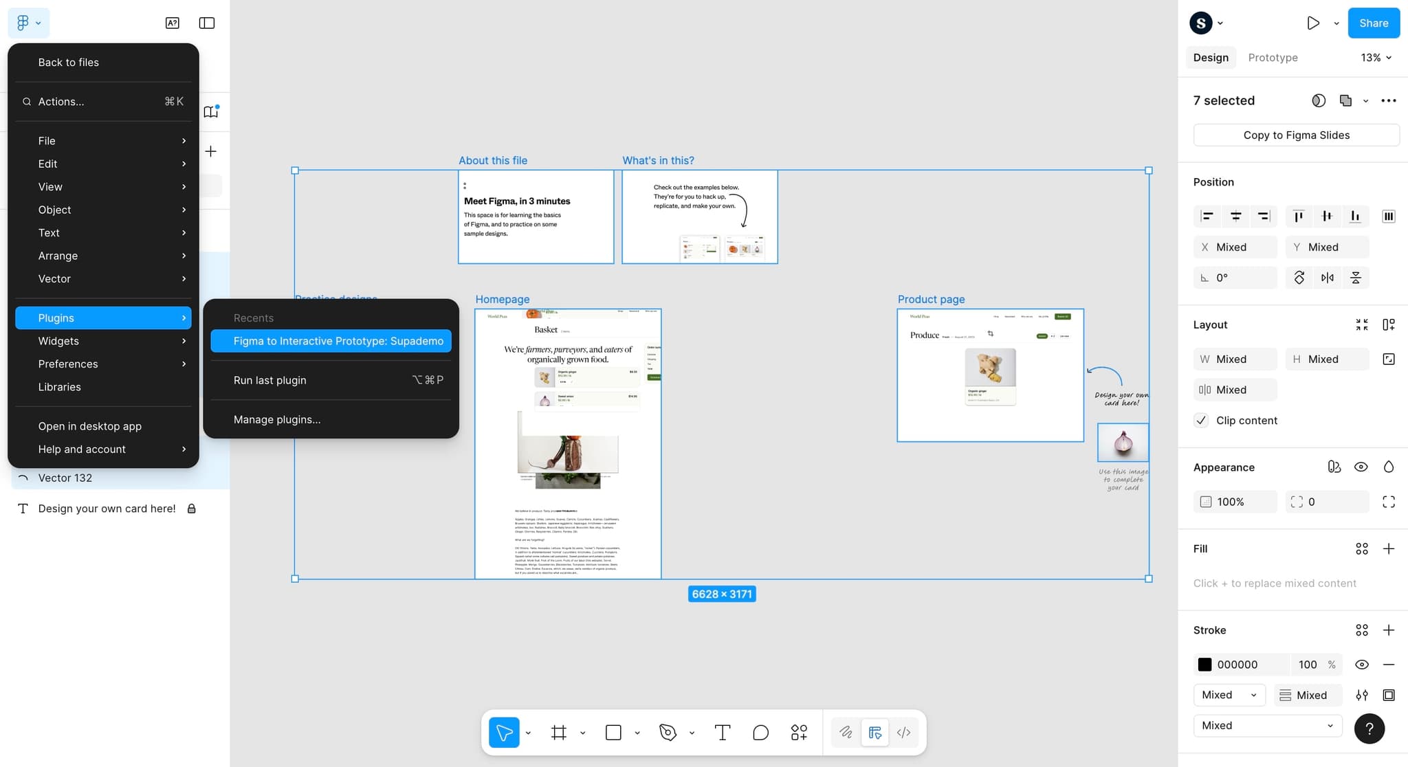 Pan across the canvas