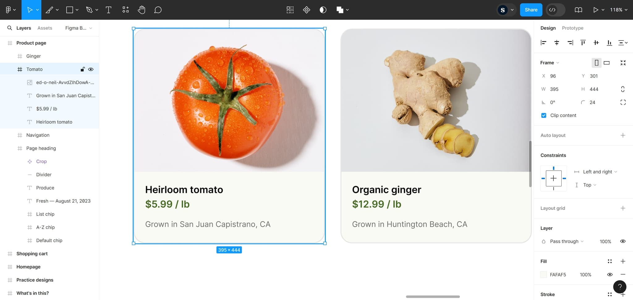 Access the design tools