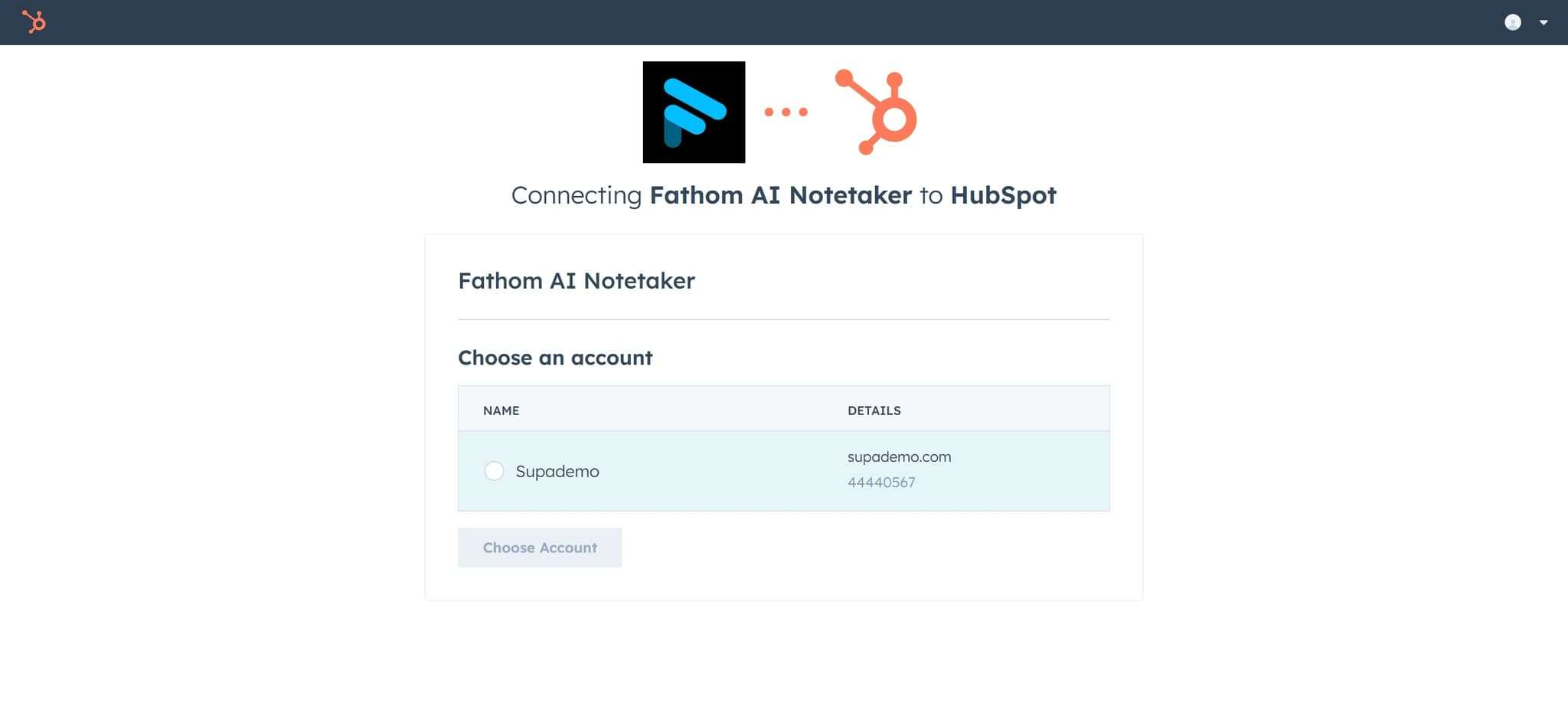 Log in to your HubSpot account