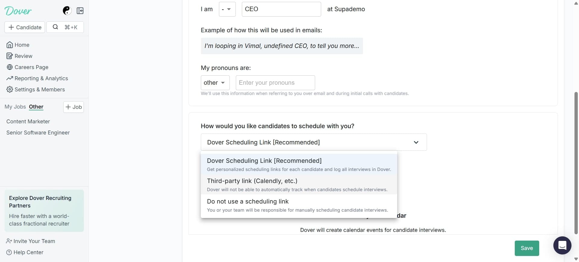 Define interview availability
