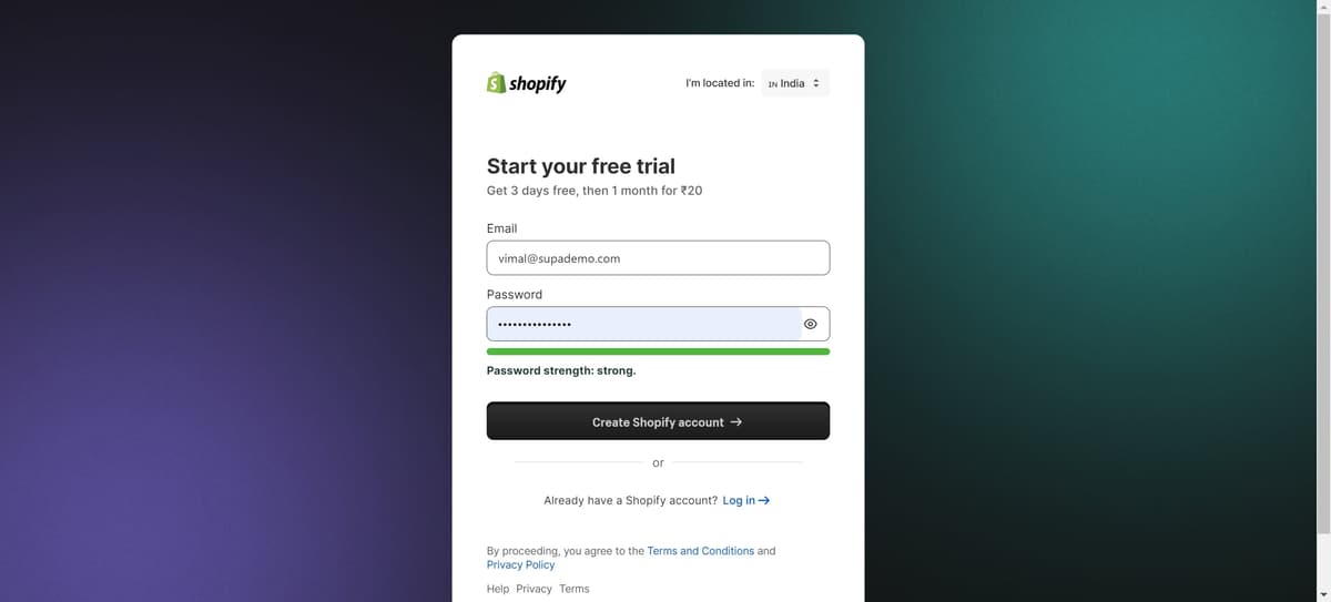 How to Create a Shopify Account | Step-by-Step