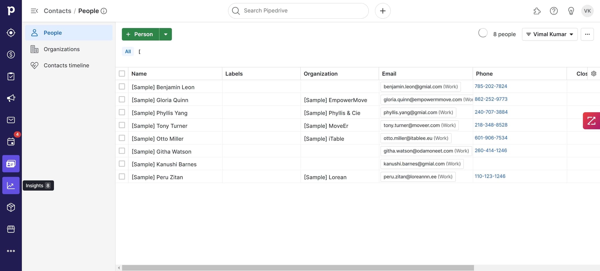 Save and activate lead