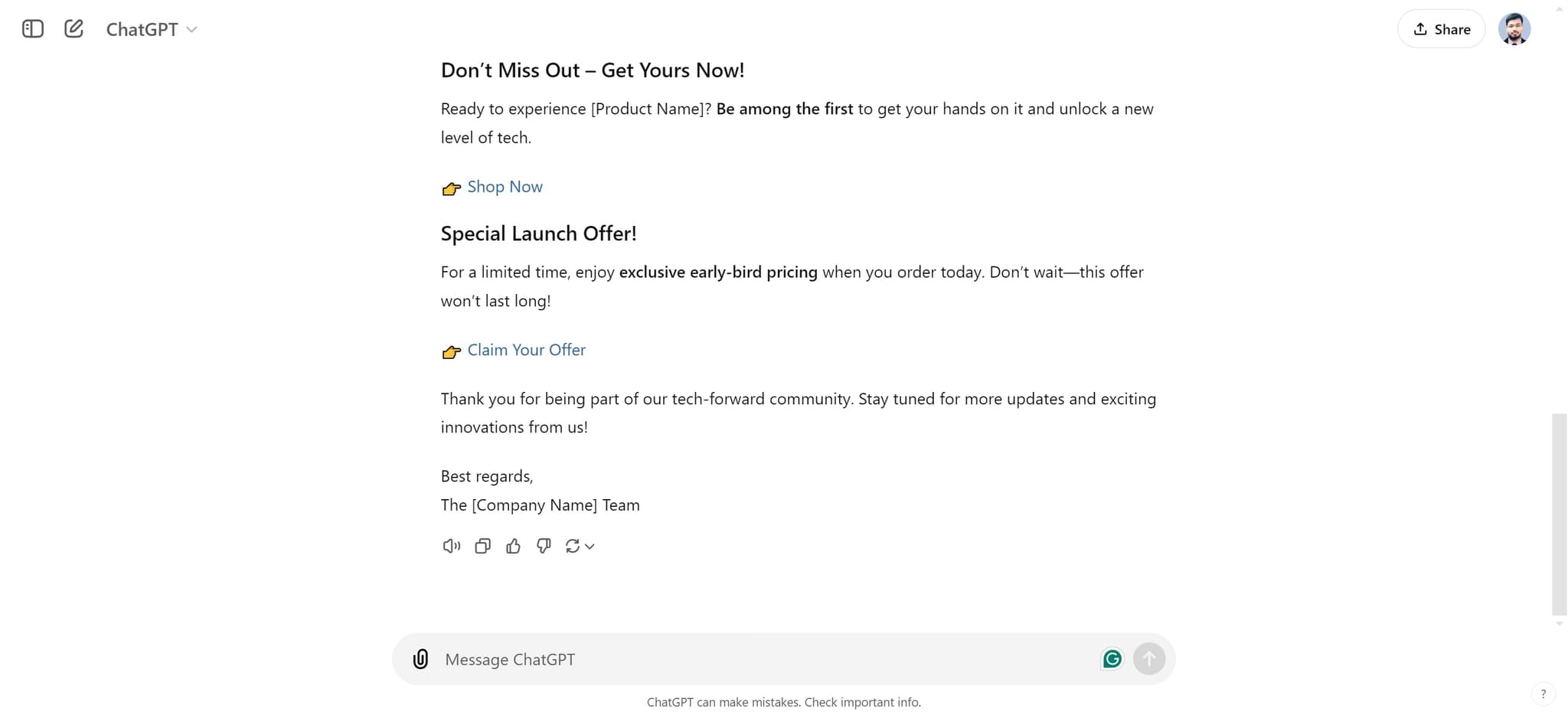 Export and format email