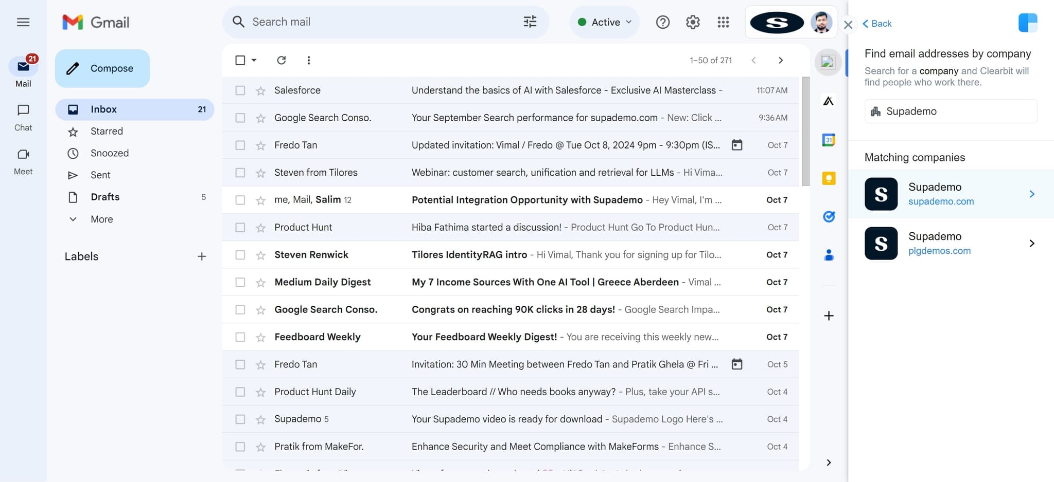 Review search results