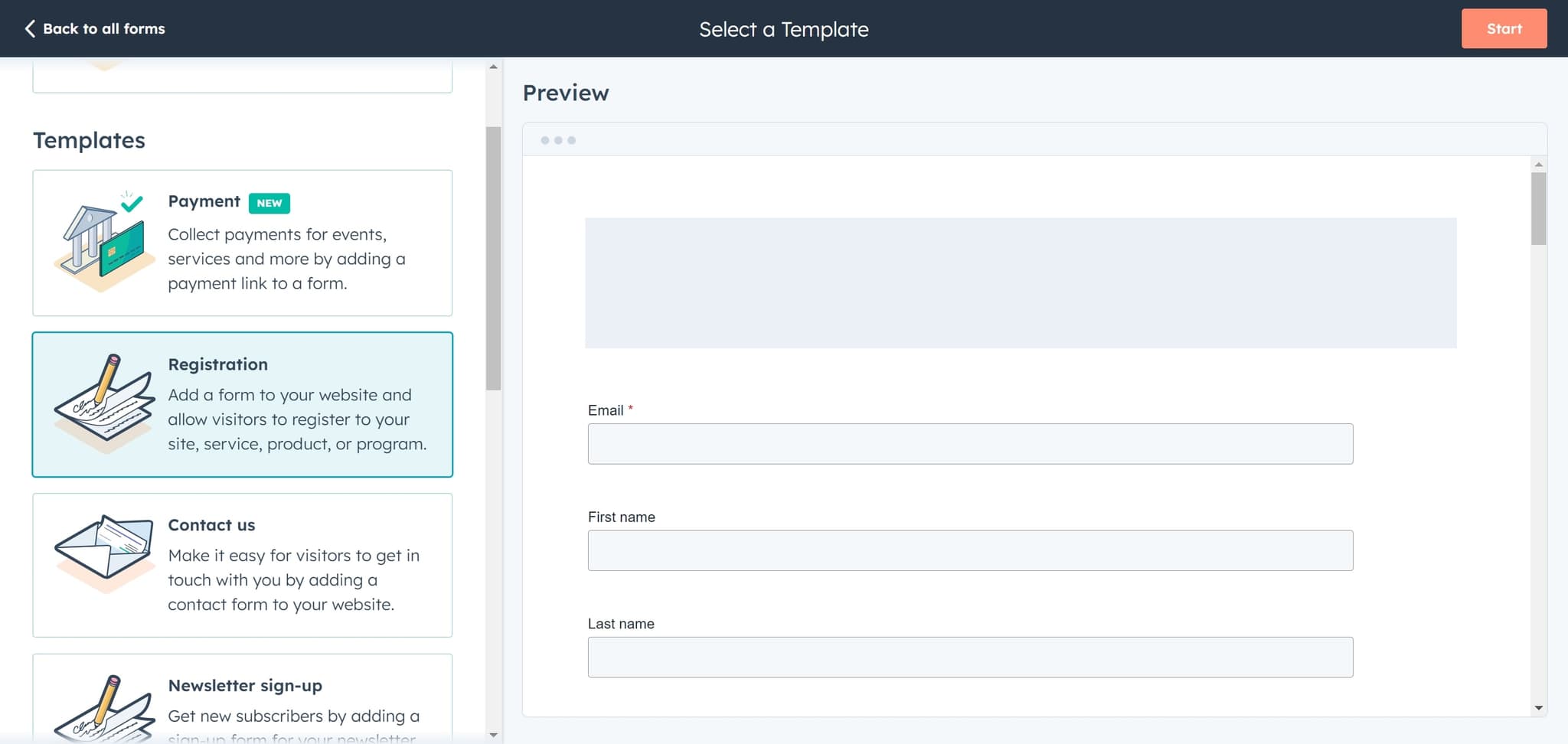 Begin Form Configuration
