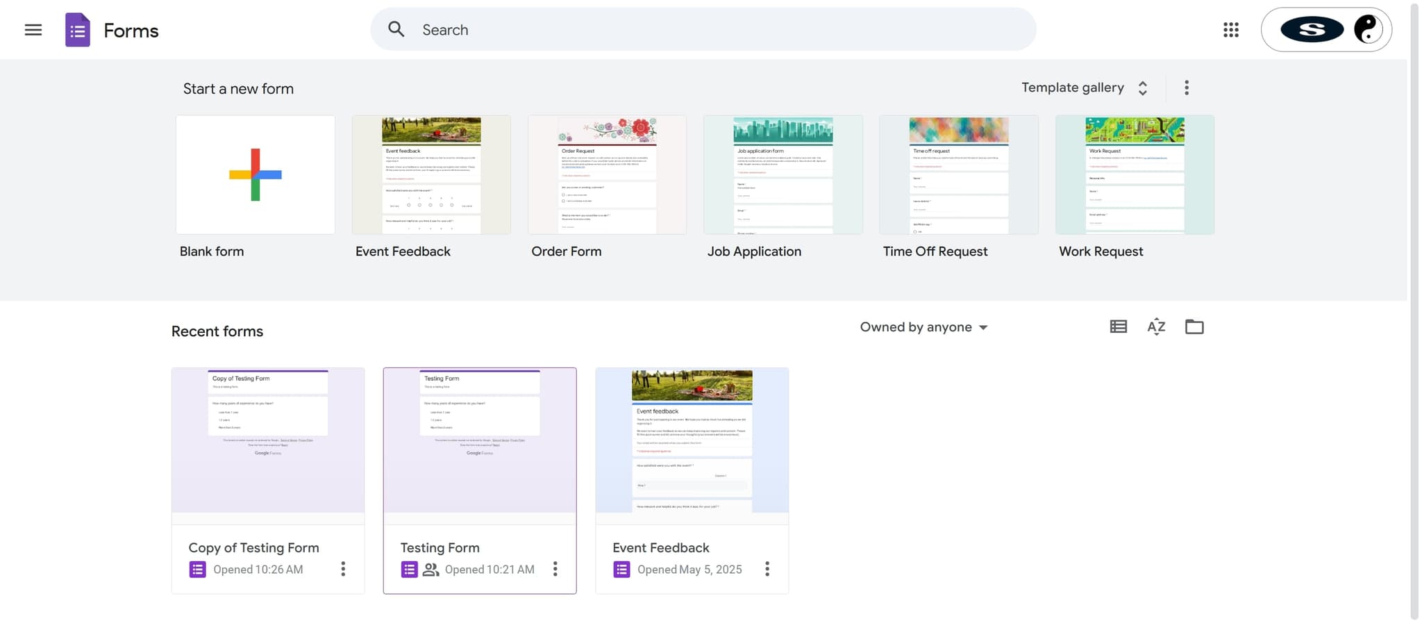 Open your Google Form