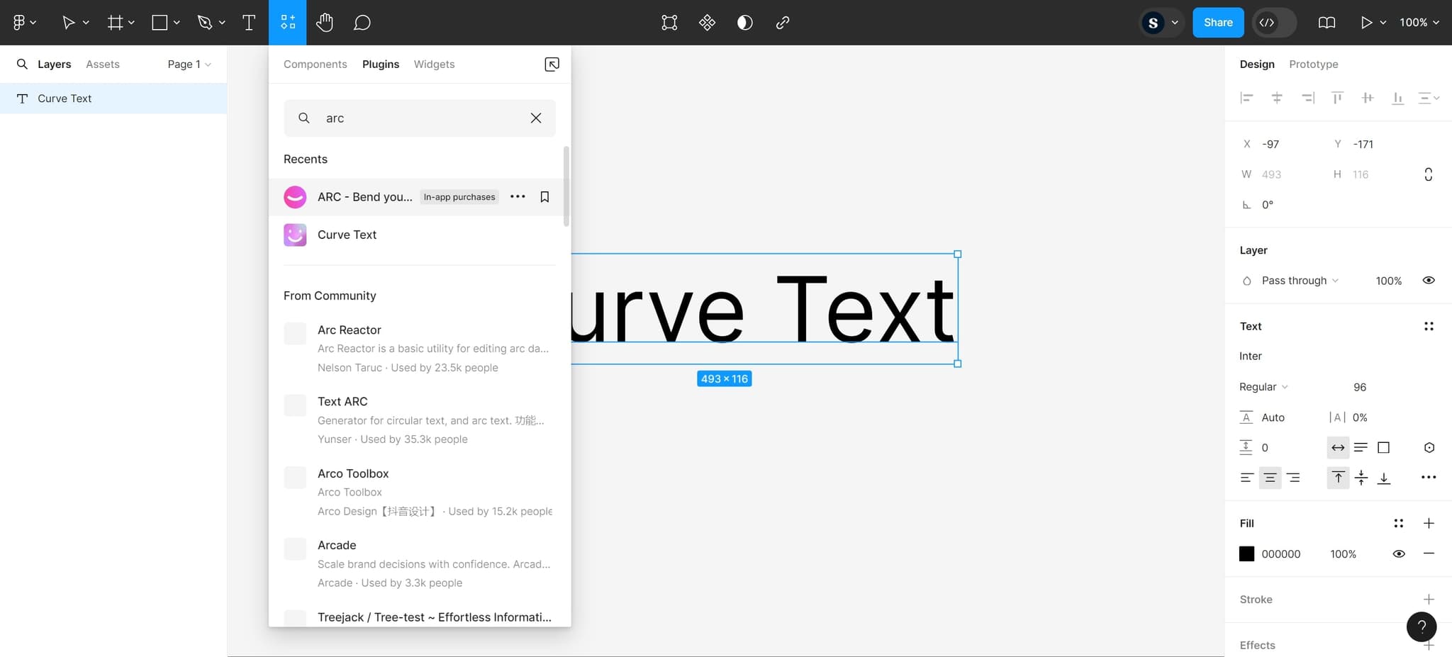 Access the ARC plugin