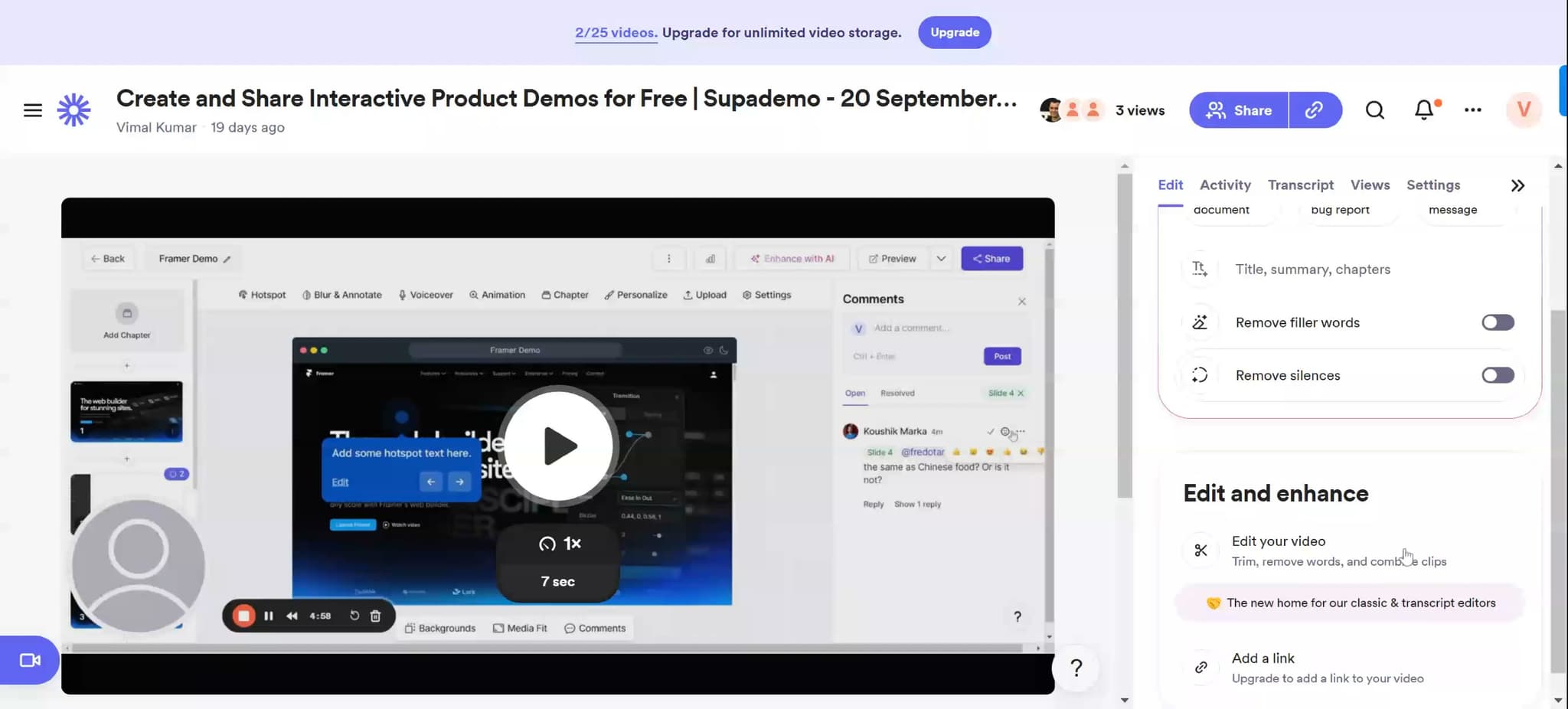 Upload your first media asset