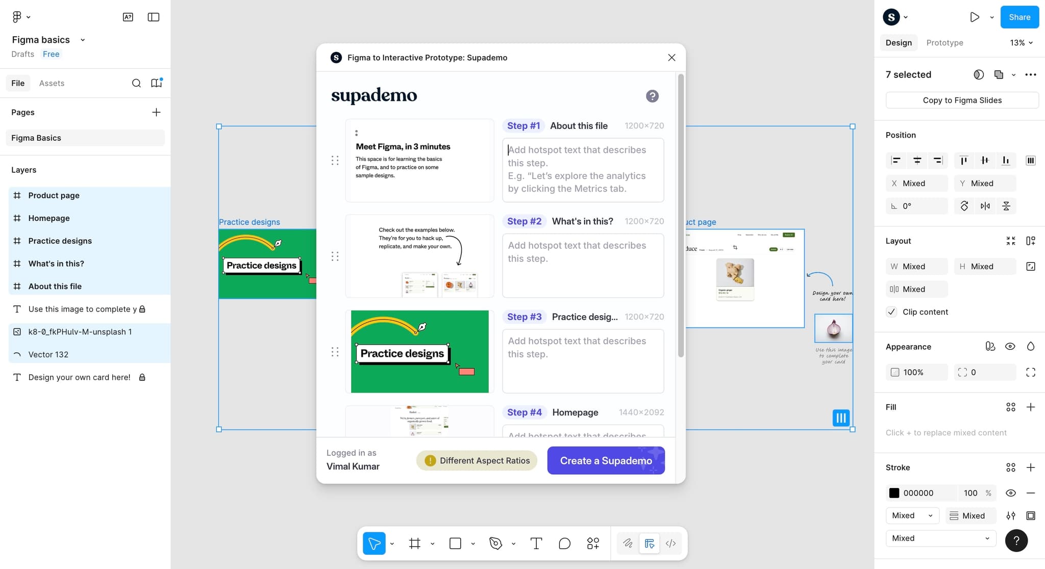 Navigate between frames