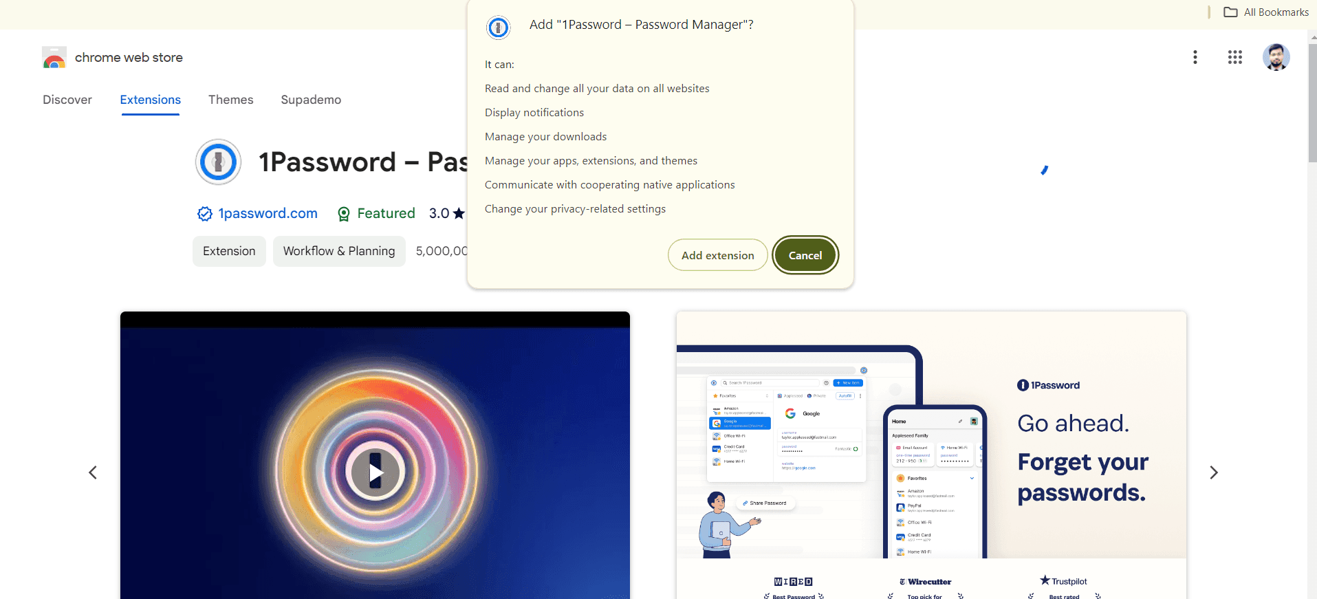 Sign in to your 1Password account