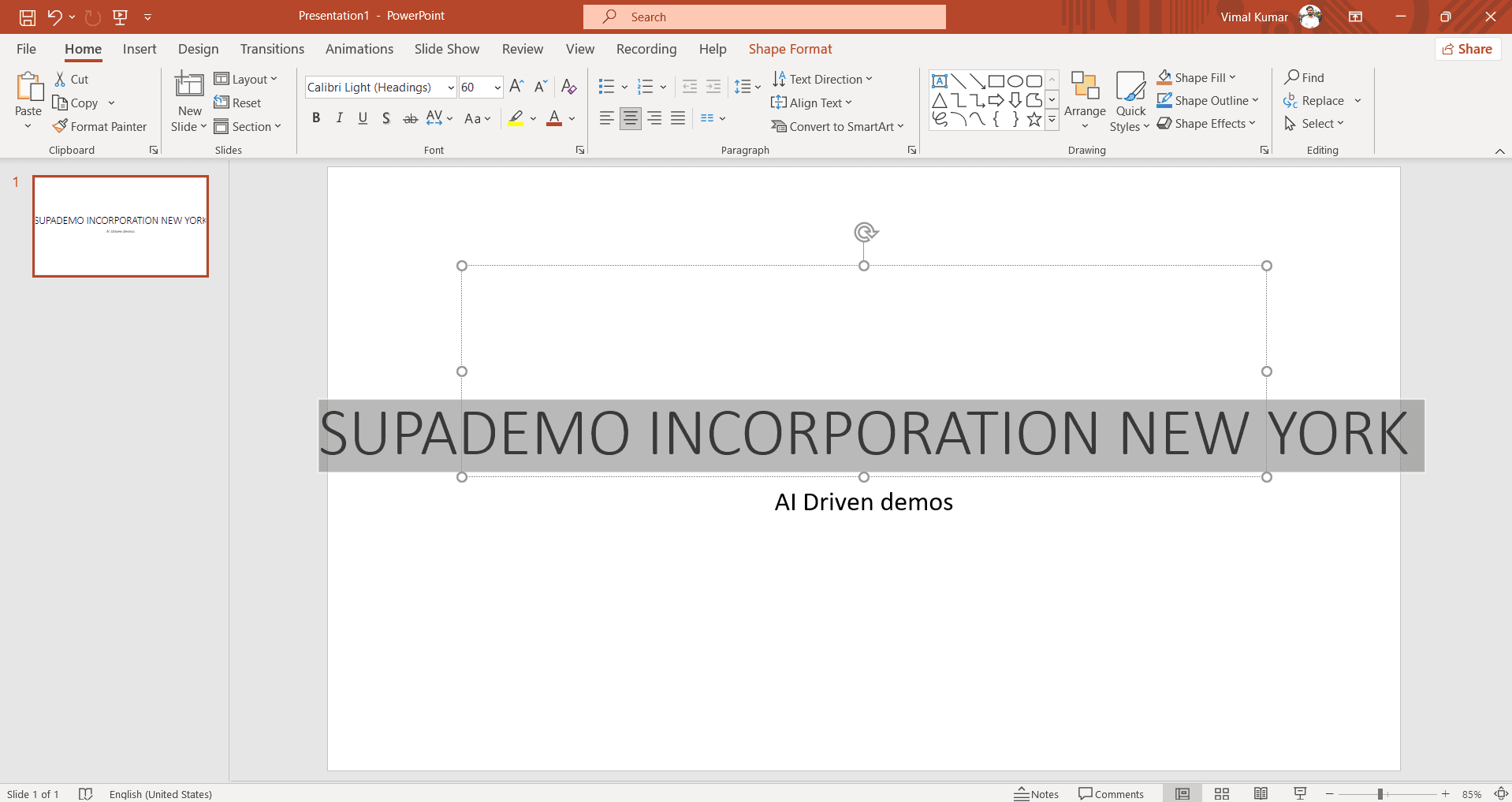 Open your PowerPoint presentation