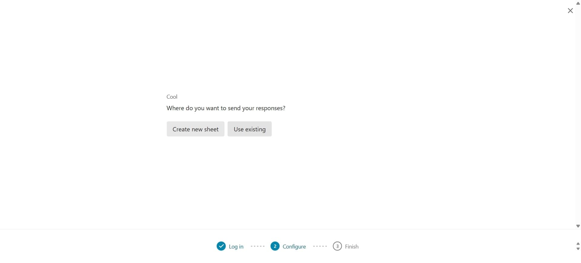 Set up optional filters or conditions